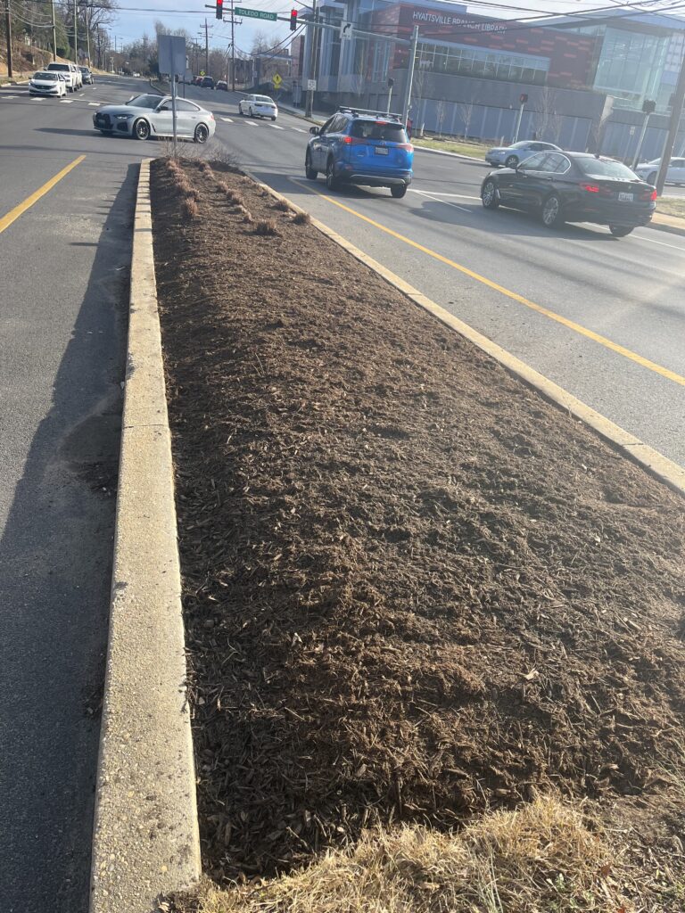 image of landscape maintenance for a city in southern maryland